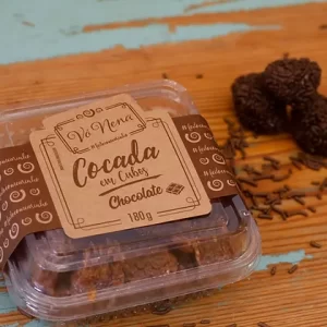 Cocada em Cubos Brigadeiro - 160g
