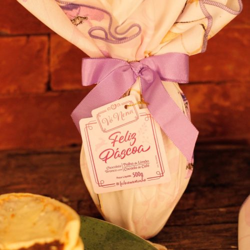 Ovo Trufado Misto – Cocada de Café & Palha de Limão – 500g doces vó nena ovos de pascoa.JPG
