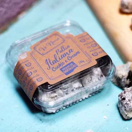 Palha Italiana Cookie e Cream 170g doces vó nena