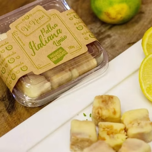 Palha Italiana Limão 170g doces vó nena